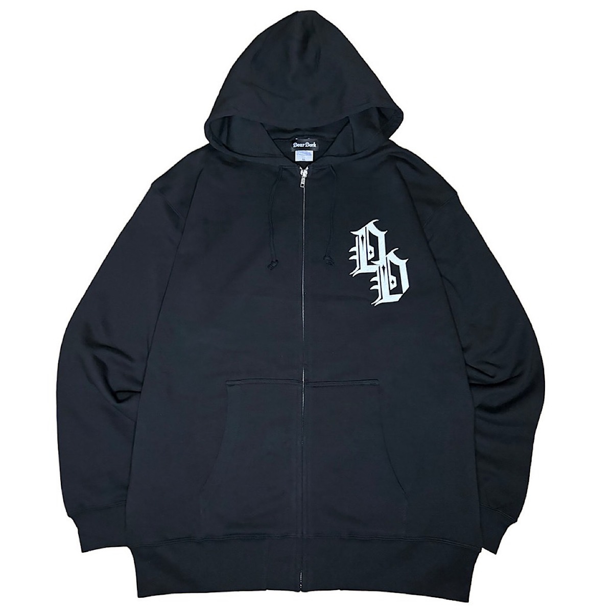 Sweat Fullzip Logo Parker Black 003